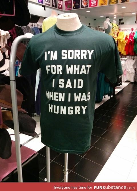 It's called being "hangry"