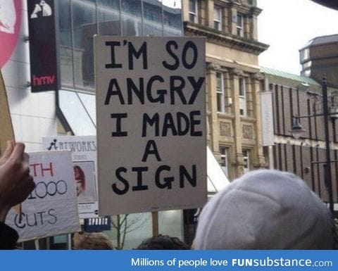Complete and utter indignation