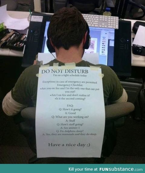 This dude is serious
