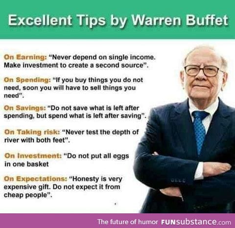 Rich man advice