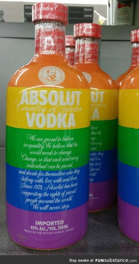 Absolut Vodka throwing shade at Russia