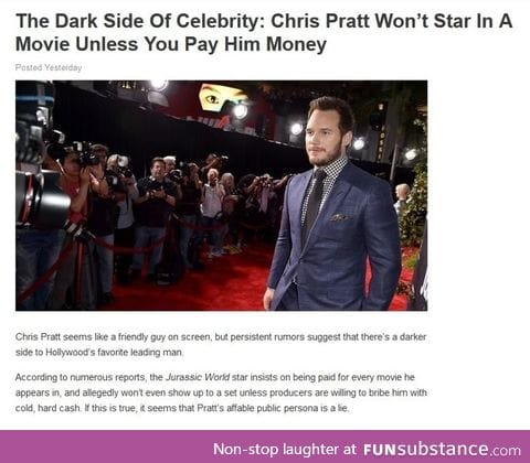 Chris pratt scandal