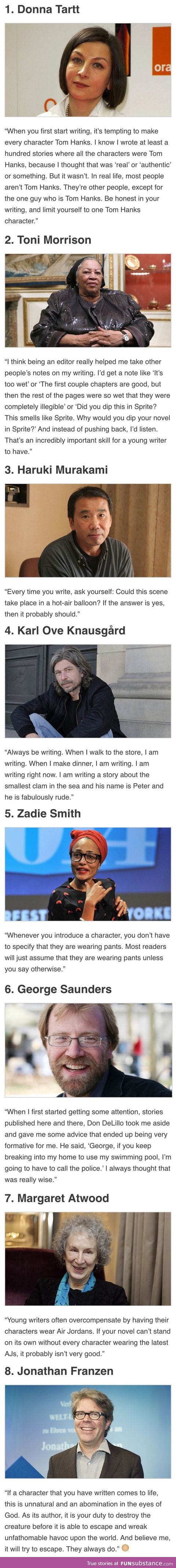Writers advice to get good