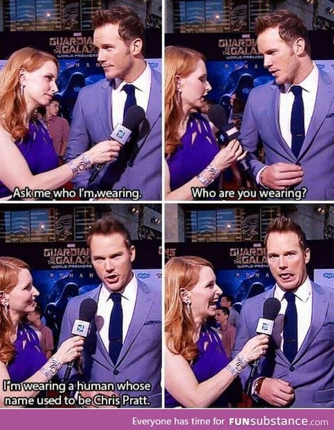 Chris pratt is an alien o.o