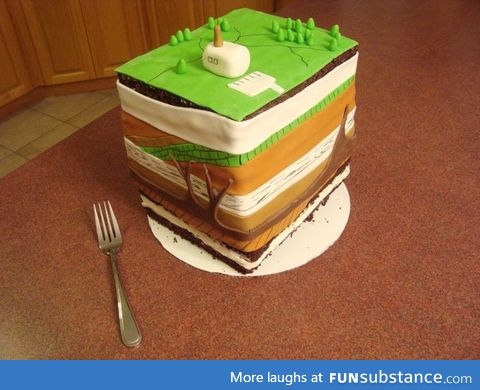 Geology cake