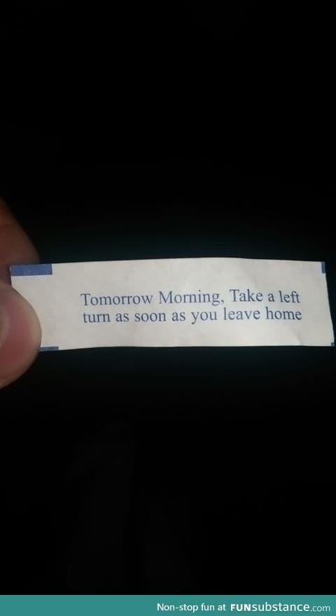 That's Oddly Specific, Fortune Cookie