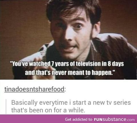 Binge watching tv shows