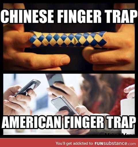 Chinese finger trap vs American finger trap