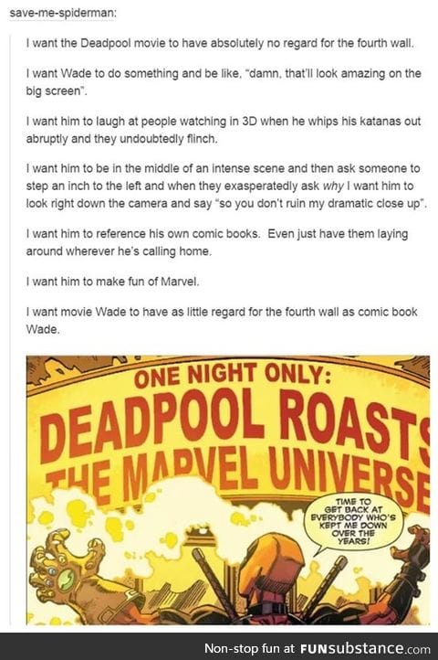 he should comment during the credits