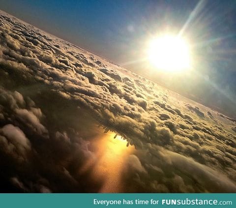 Reflection of Chicago on Lake Michigan