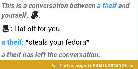 ITS NOT A FEDORA