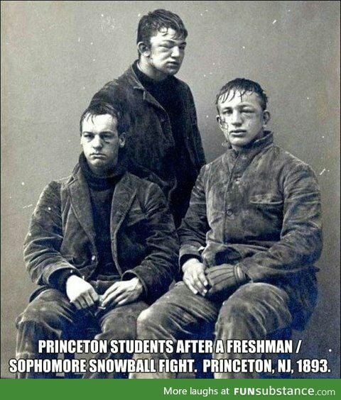 I would not have wanted to be in that snowball fight