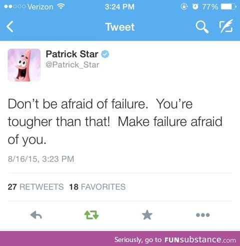 Wise words from one who lives under a rock