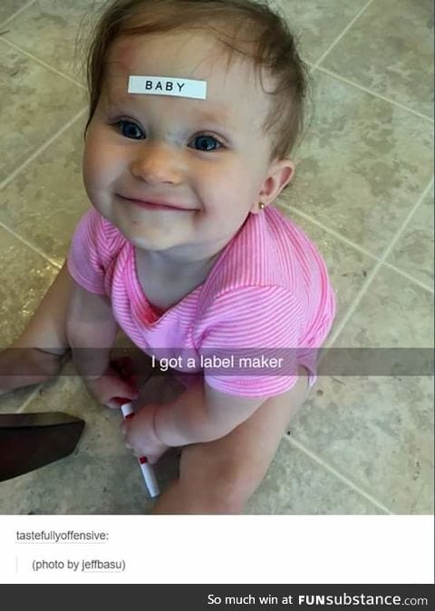 She seems very happy with being labelled
