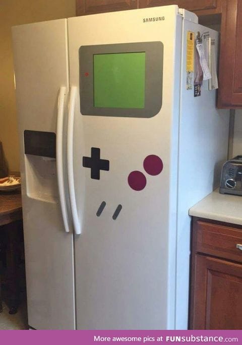 A Gameboy fridge