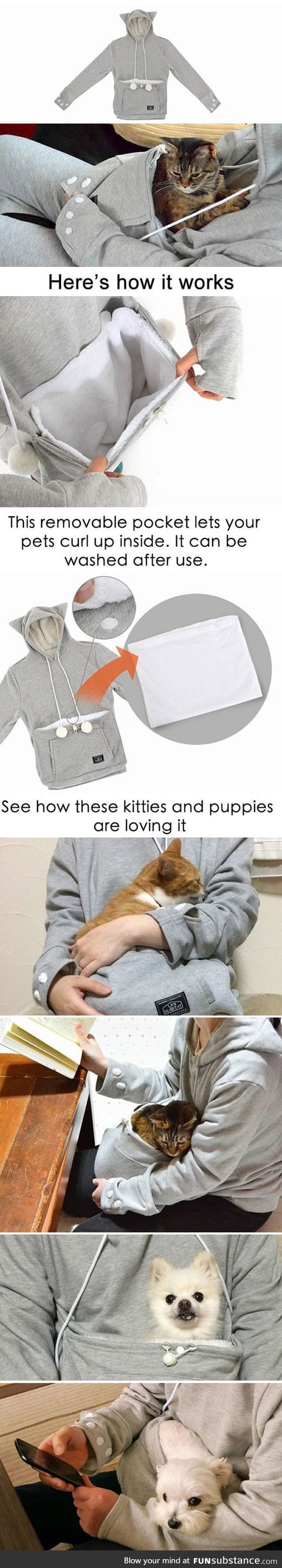 A jacket for carrying your pets