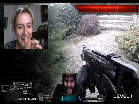 Strangers Playing Real Life FPS on Chatroulette