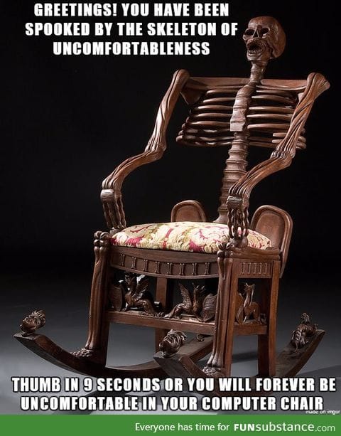 Skeleton of uncomfortableness