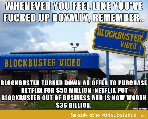 When Blockbuster didn't believe in Netflix