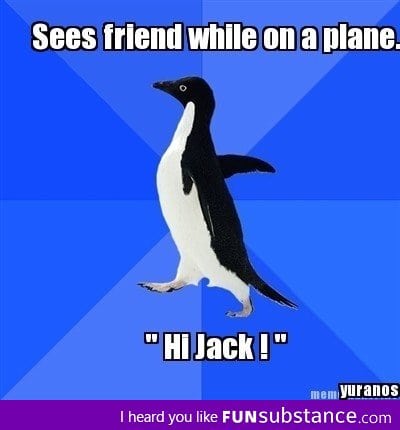 Awkward on the plane