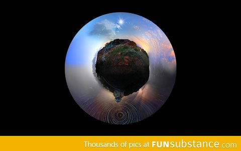 Long Exposure of the Earth Spinning