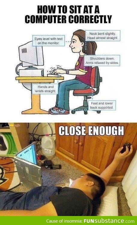 How to sit