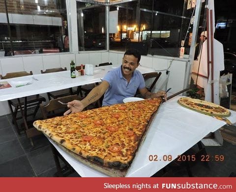A Brazilian pizza place is doing some tests