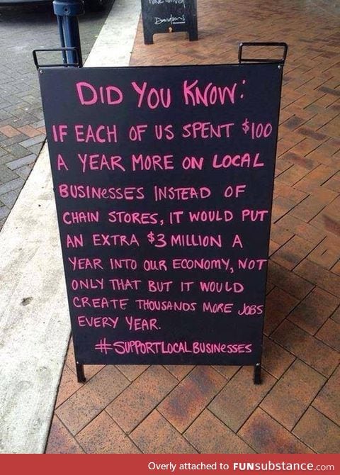 Support local businesses