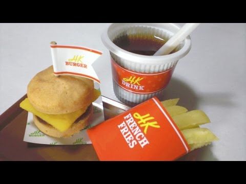 Unboxing a mini burger and french fries kit. Totally worth watching.