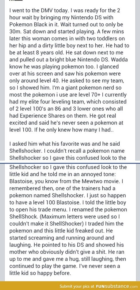 Good guy pokemon player