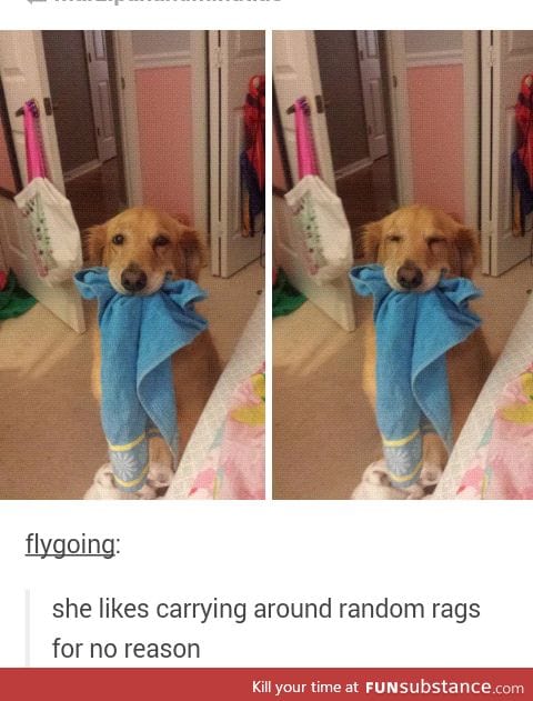 She looks so happy!