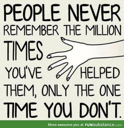 People forget so easily