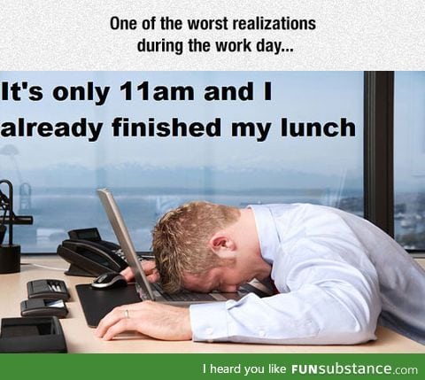 Sudden realization at work