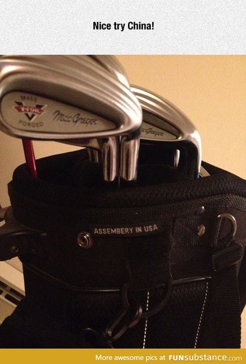 Even the clubs are forged