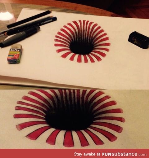 An illusion drawing