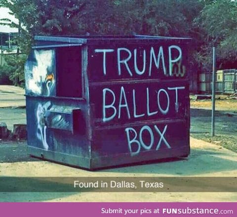 It really does trump ballot boxes
