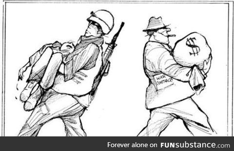 The two unfortunate faces of war