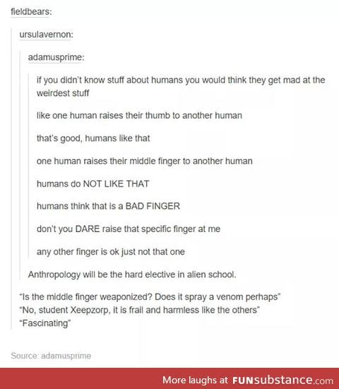 I want my middle finger weaponized