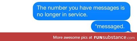 *messaged*