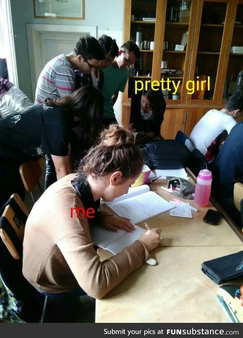 When pretty girls need help with homework vs when I need help with homework