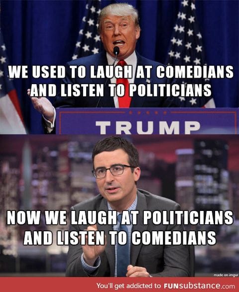 Comedians and politicians