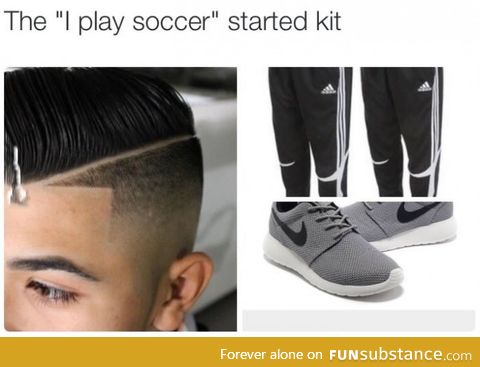 "I play soccer"