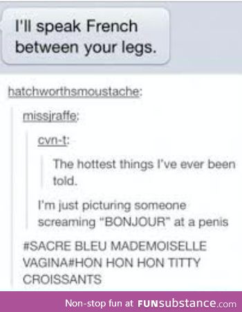 French class took a interesting turn