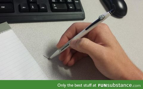 I just got a new pen but I keep missing the paper