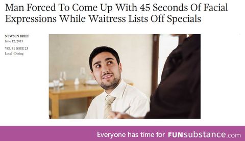 How does one react?