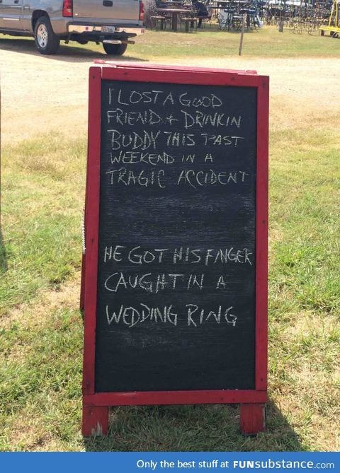 Funny sign spotted in Round Top, Texas