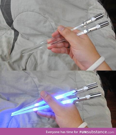 Lightsaber chopsticks are the best kind of chopsticks