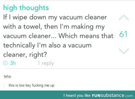 Making the vacuum cleaner cleaner