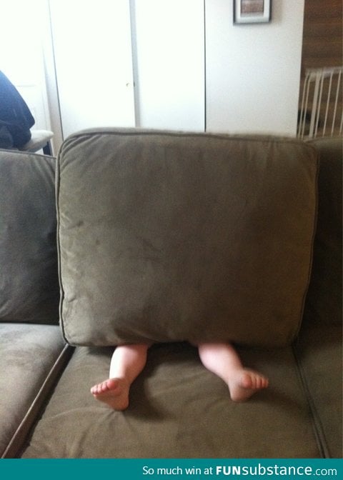 How my son plays hide n seek