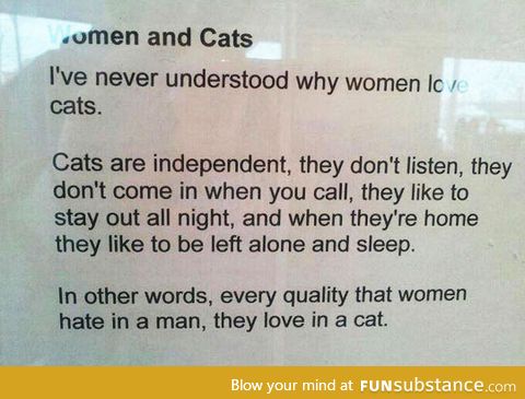 Women and cats